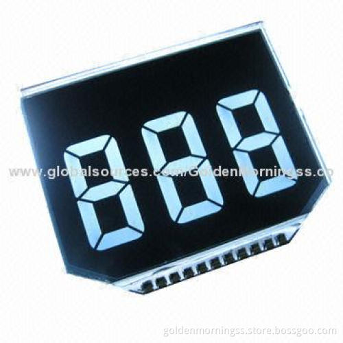 7-segment Custom LCD Panel, VA Negative, White Back-light